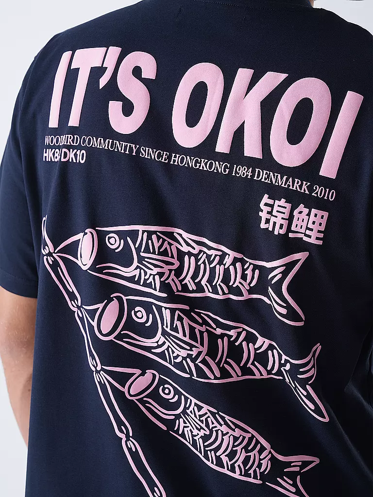 WOODBIRD | T-Shirt WBBAINE KOI | weiss