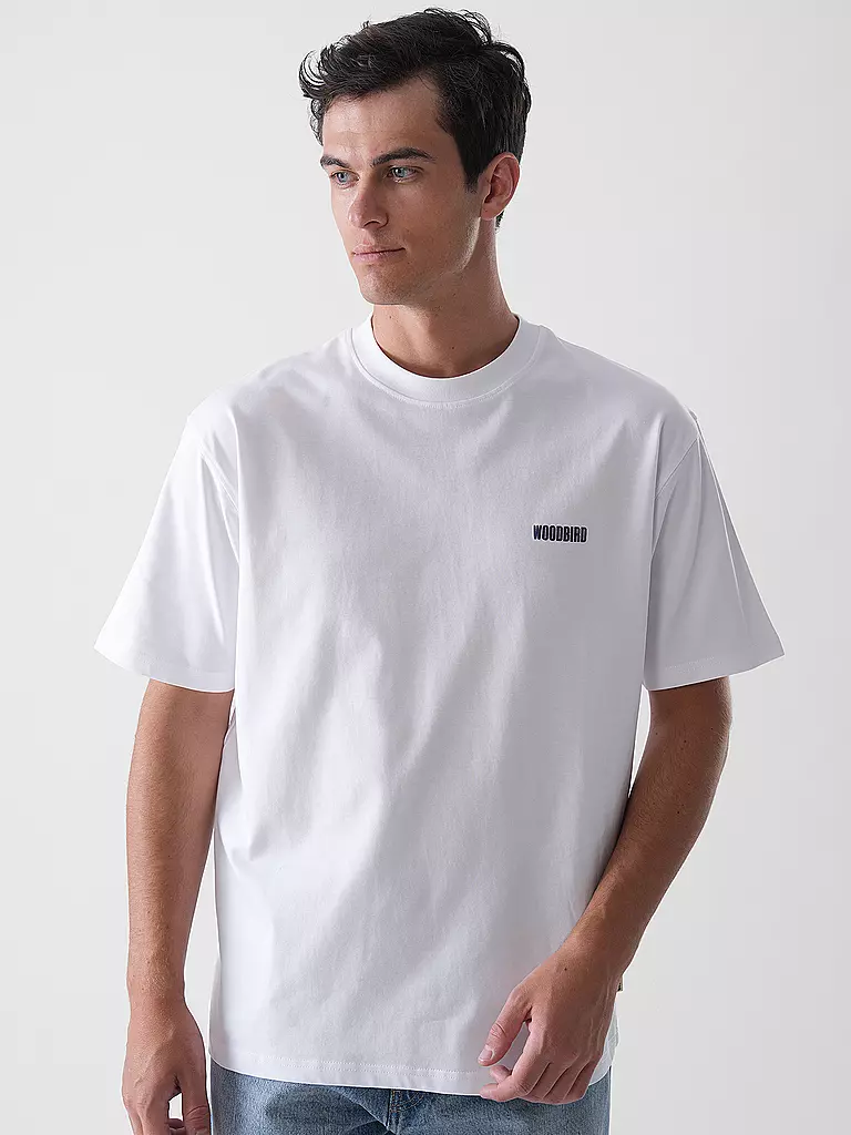 WOODBIRD | T-Shirt WBBAINE KOI | dunkelblau