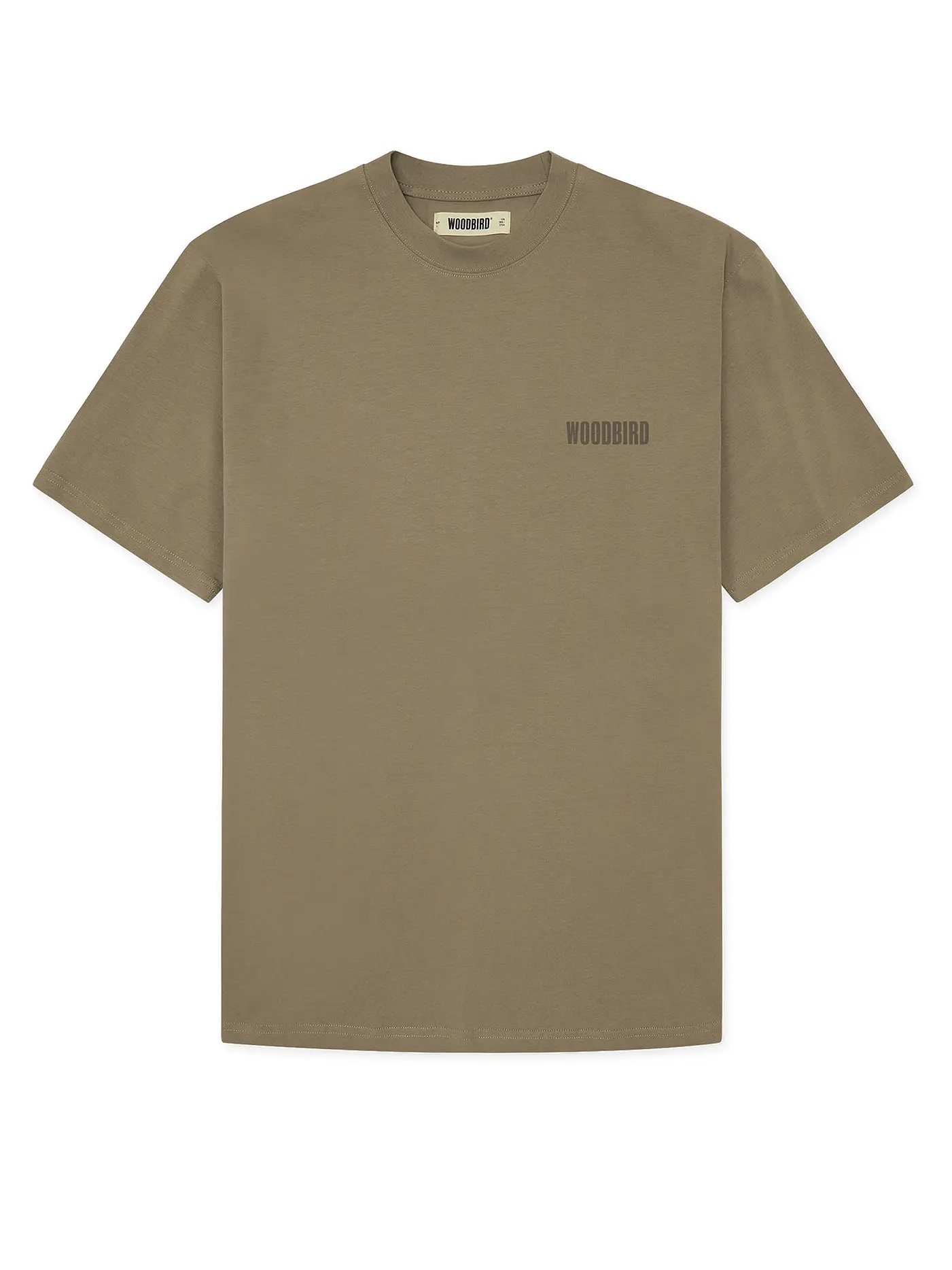 WOODBIRD | T-Shirt WBBAINE | hellbraun