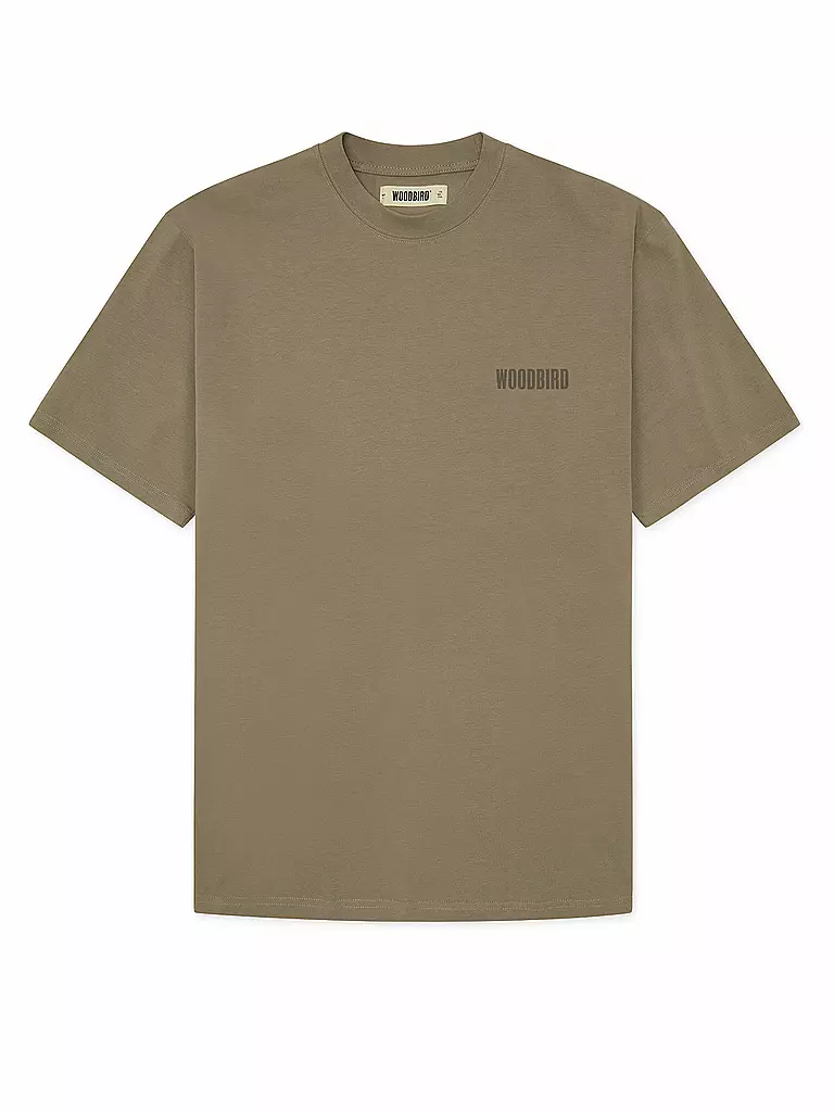 WOODBIRD | T-Shirt WBBAINE | hellbraun