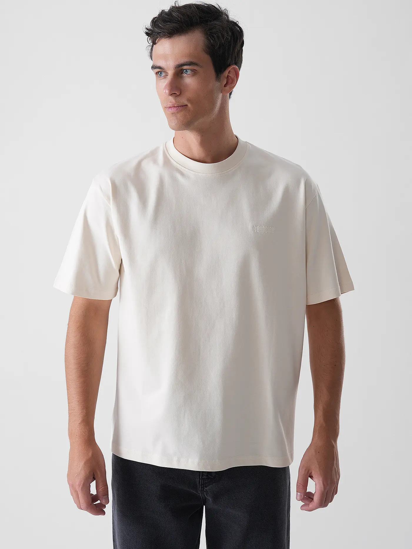 WOODBIRD | T-Shirt WBBAINE | creme