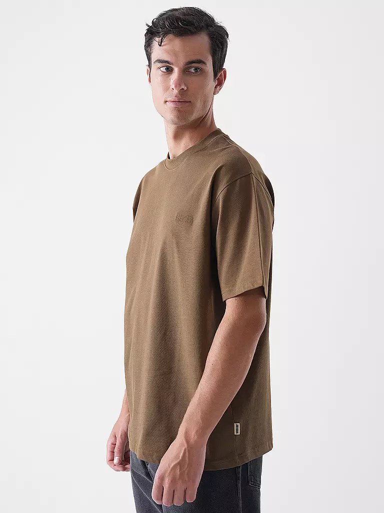 WOODBIRD | T-Shirt WBBAINE | hellgrau