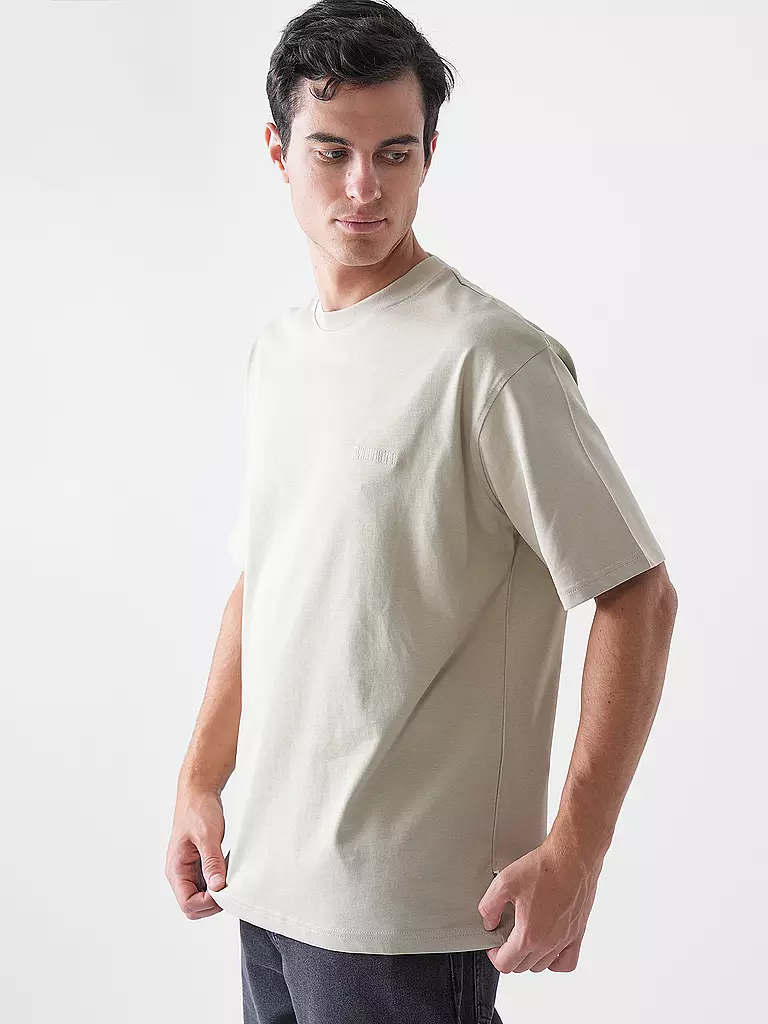WOODBIRD | T-Shirt WBBAINE | hellgrau