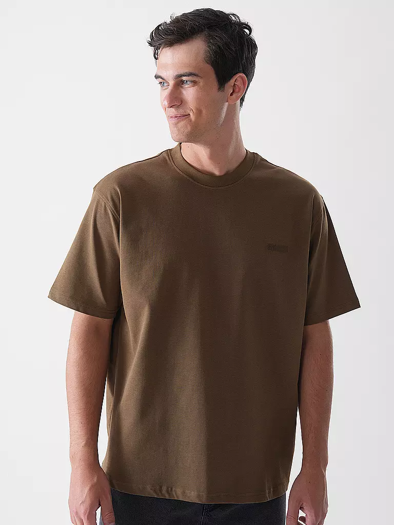 WOODBIRD | T-Shirt WBBAINE | hellgrau