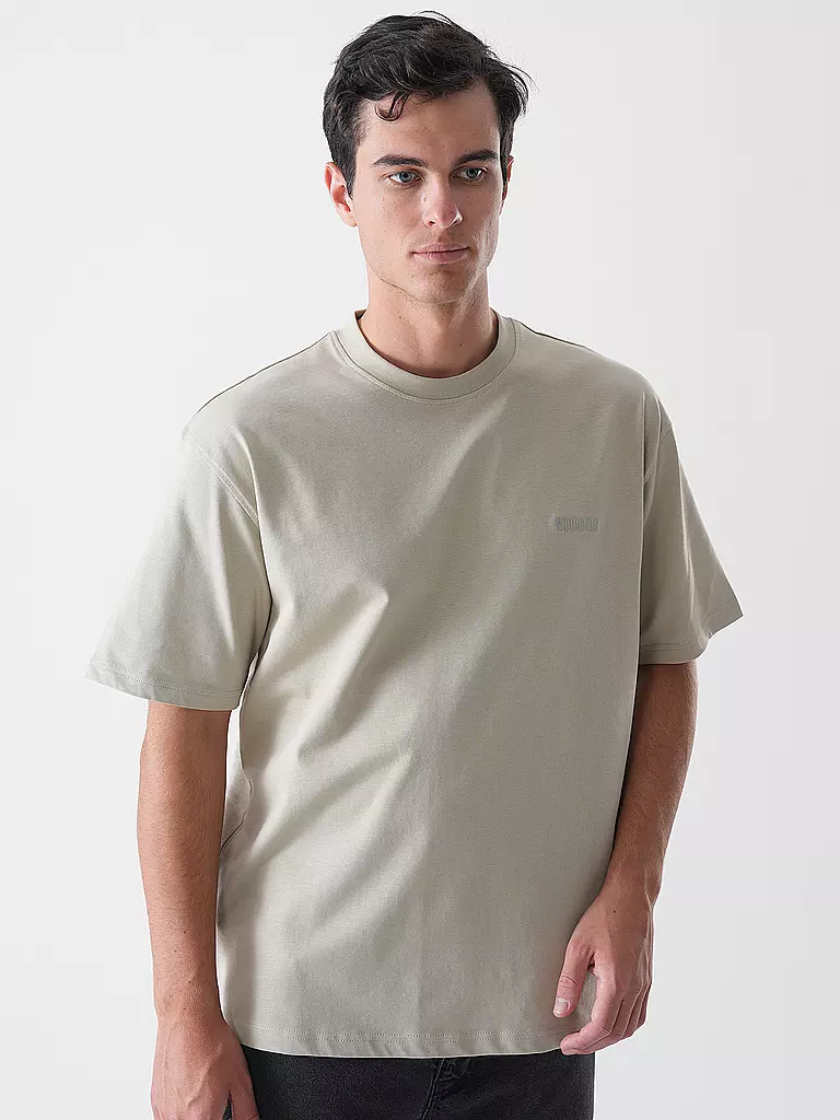 WOODBIRD | T-Shirt WBBAINE | hellgrau