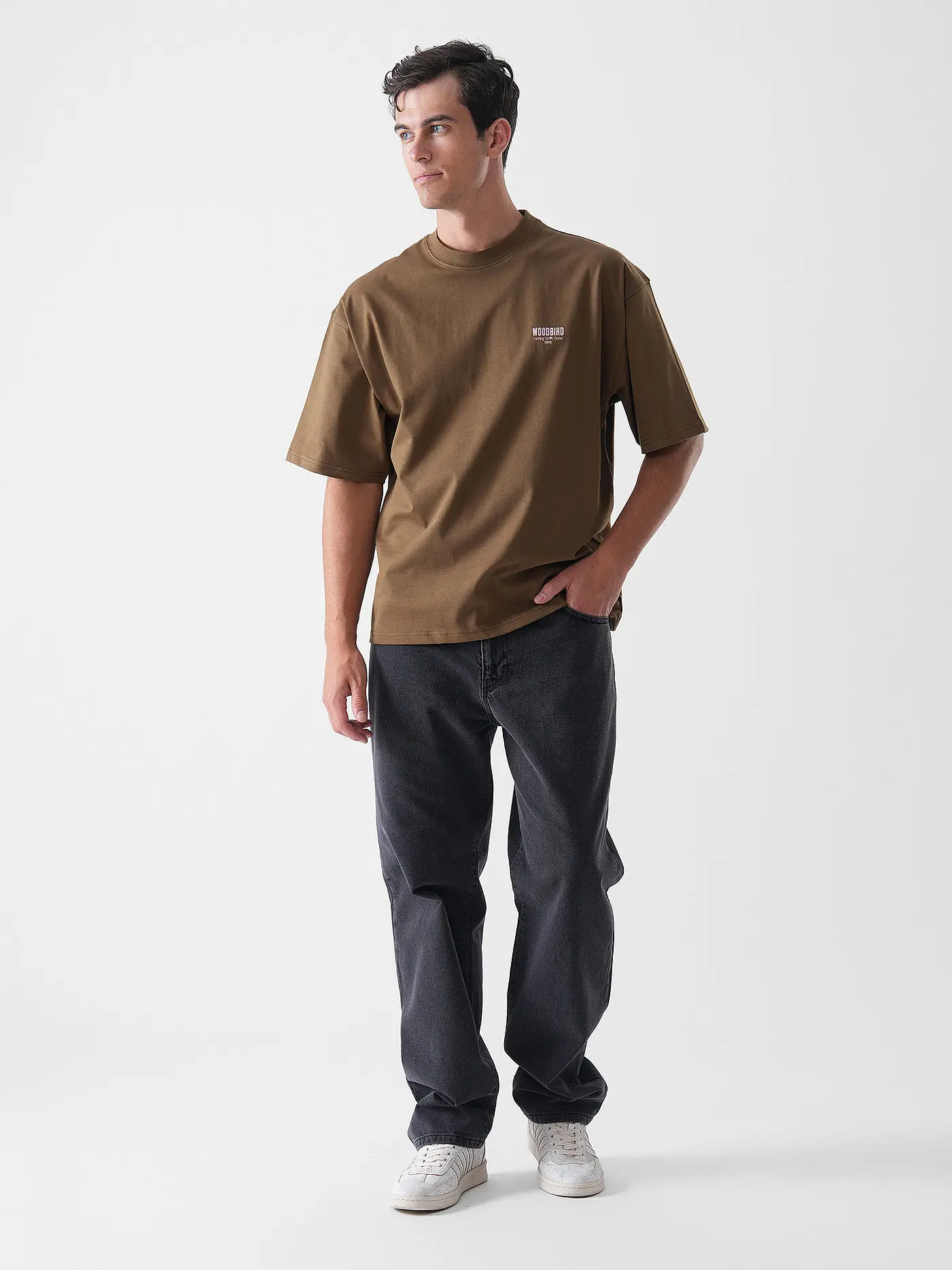 WOODBIRD | T-Shirt WBBEAM PHO | braun