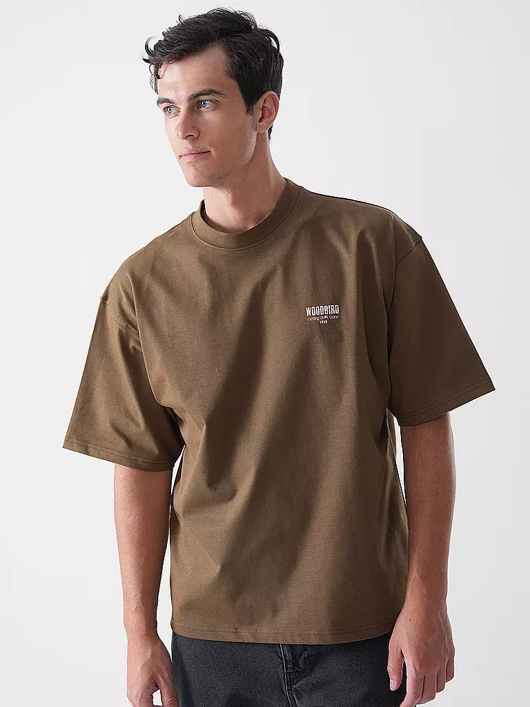 WOODBIRD | T-Shirt WBBEAM PHO | dunkelblau