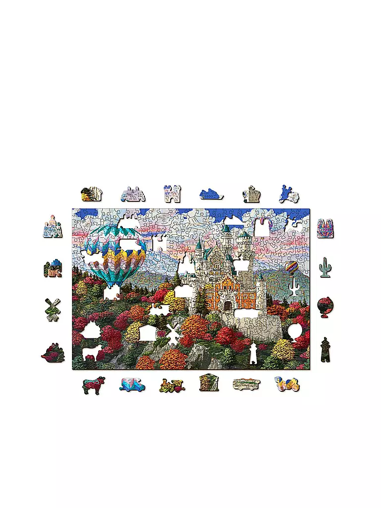 WOODEN CITY | Puzzle - The Neuschwanstein Castle – 505 Teile | keine Farbe