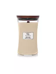 WOODWICK | Sanduhrkerze Knisterdocht 610g Large Patchouli Creme  | Creme