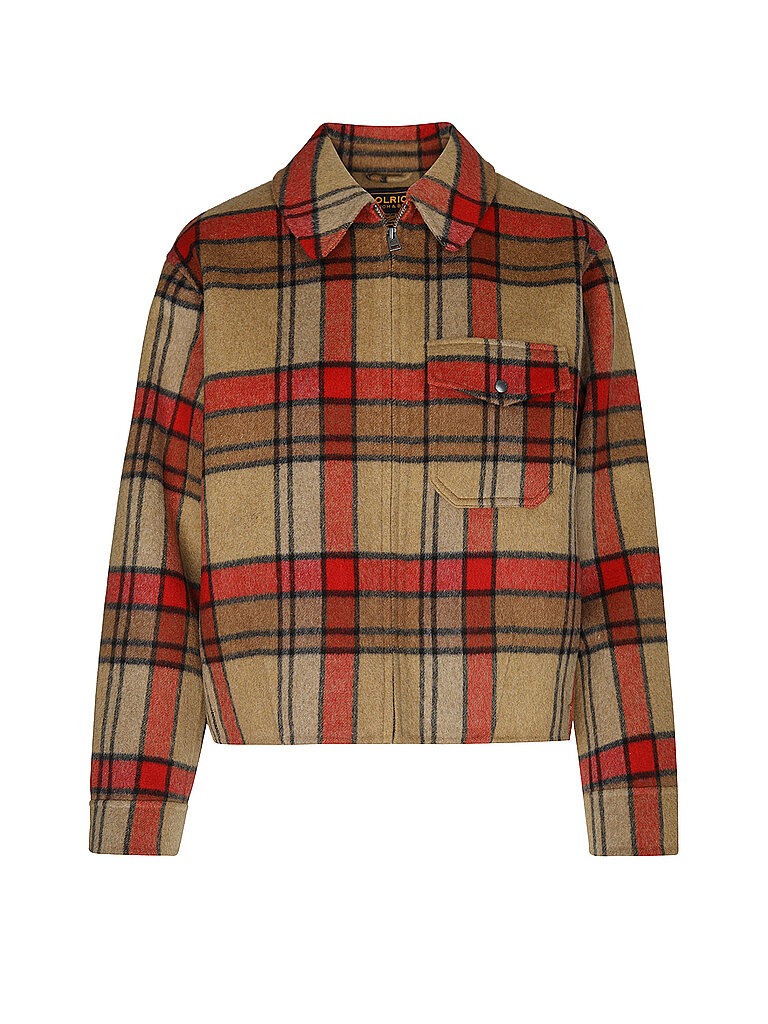 WOOLRICH Wolljacke camel | XL