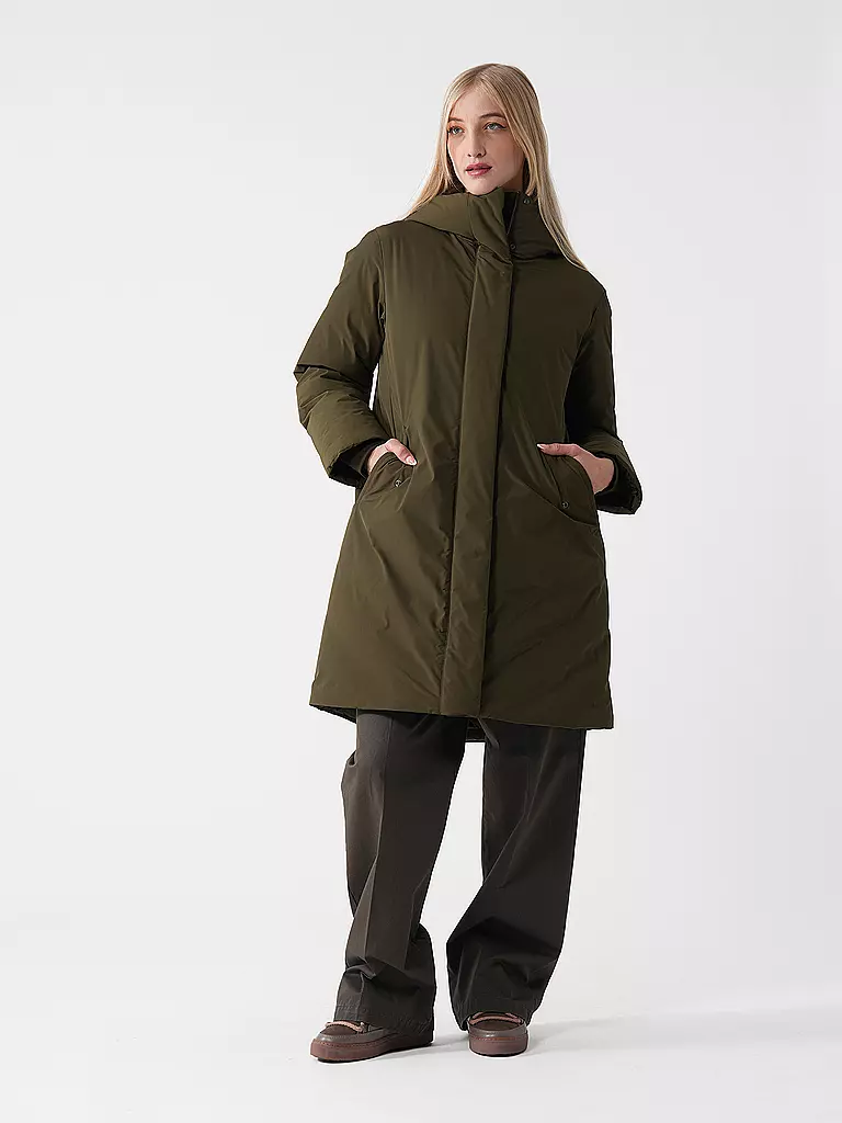 WOOLRICH | Daunenparka COCOON  | dunkelgrün