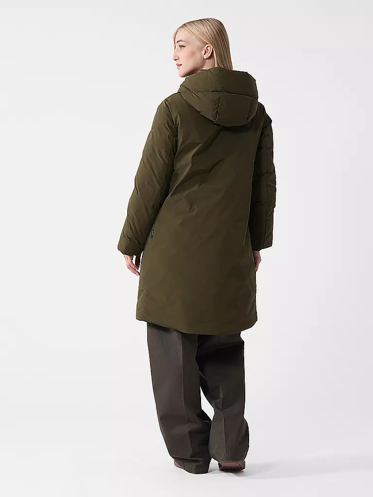 WOOLRICH | Daunenparka COCOON  | dunkelgrün