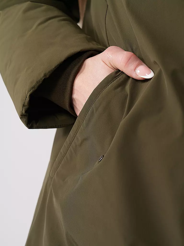 WOOLRICH | Daunenparka COCOON  | dunkelgrün