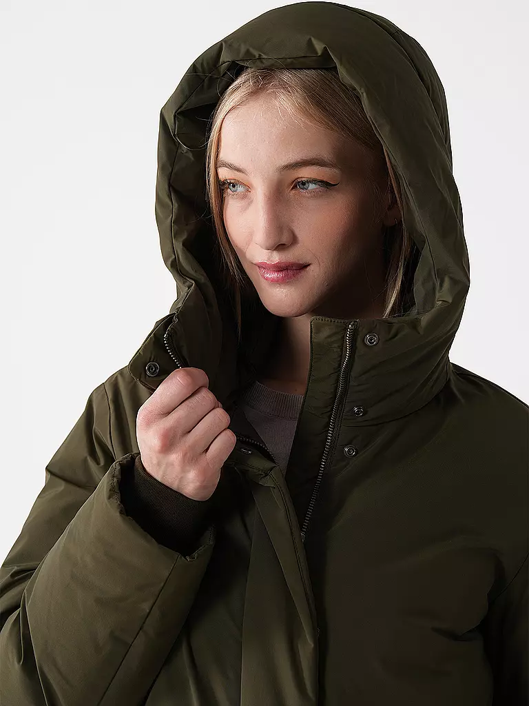 WOOLRICH | Daunenparka COCOON  | dunkelgrün