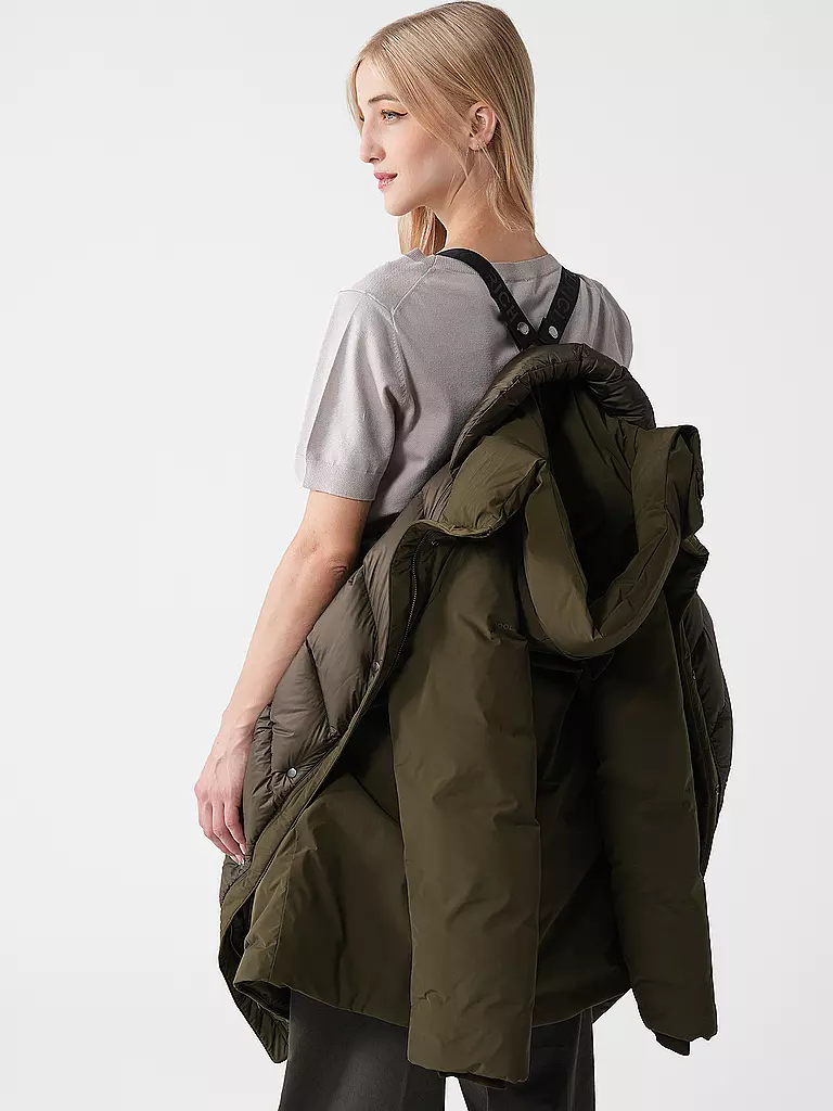 WOOLRICH | Daunenparka COCOON  | dunkelgrün