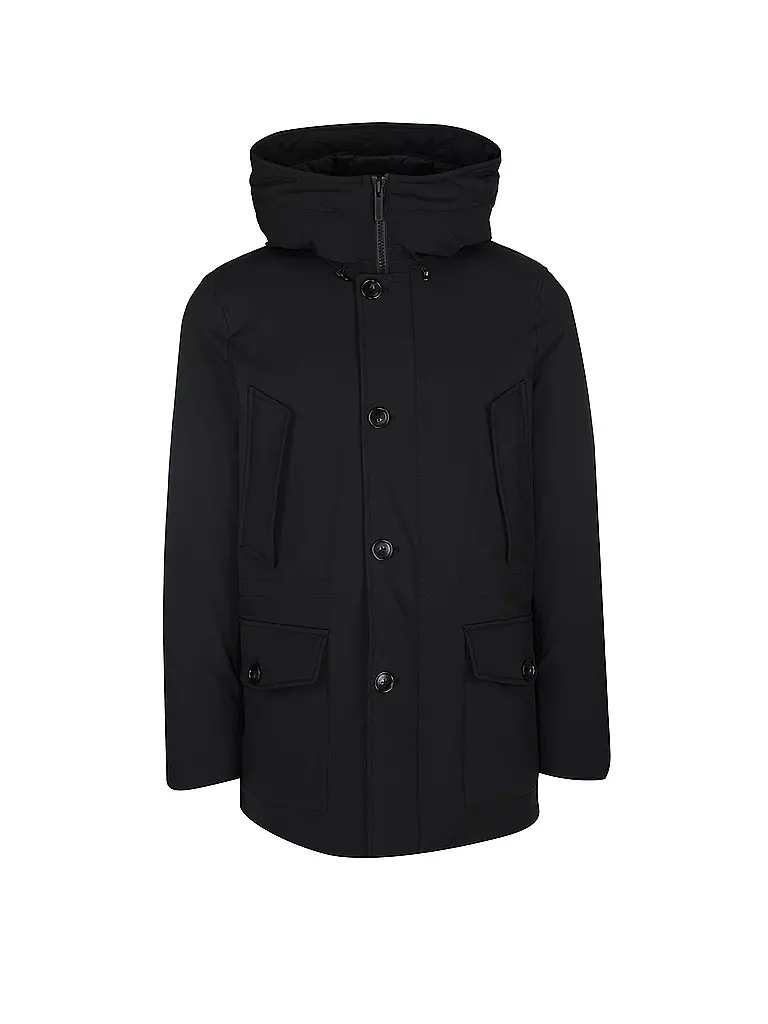 WOOLRICH | Daunenparka Regular Fit Arctic Stretch | schwarz