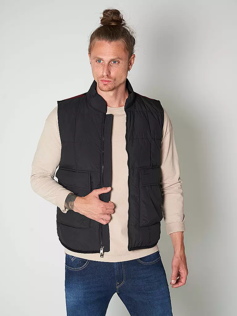 WOOLRICH | Daunensteppgilet | schwarz