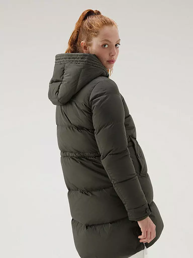 WOOLRICH | Daunensteppjacke ALSEA | hellgrün