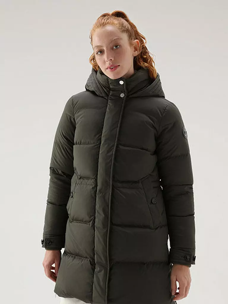 WOOLRICH | Daunensteppjacke ALSEA | olive