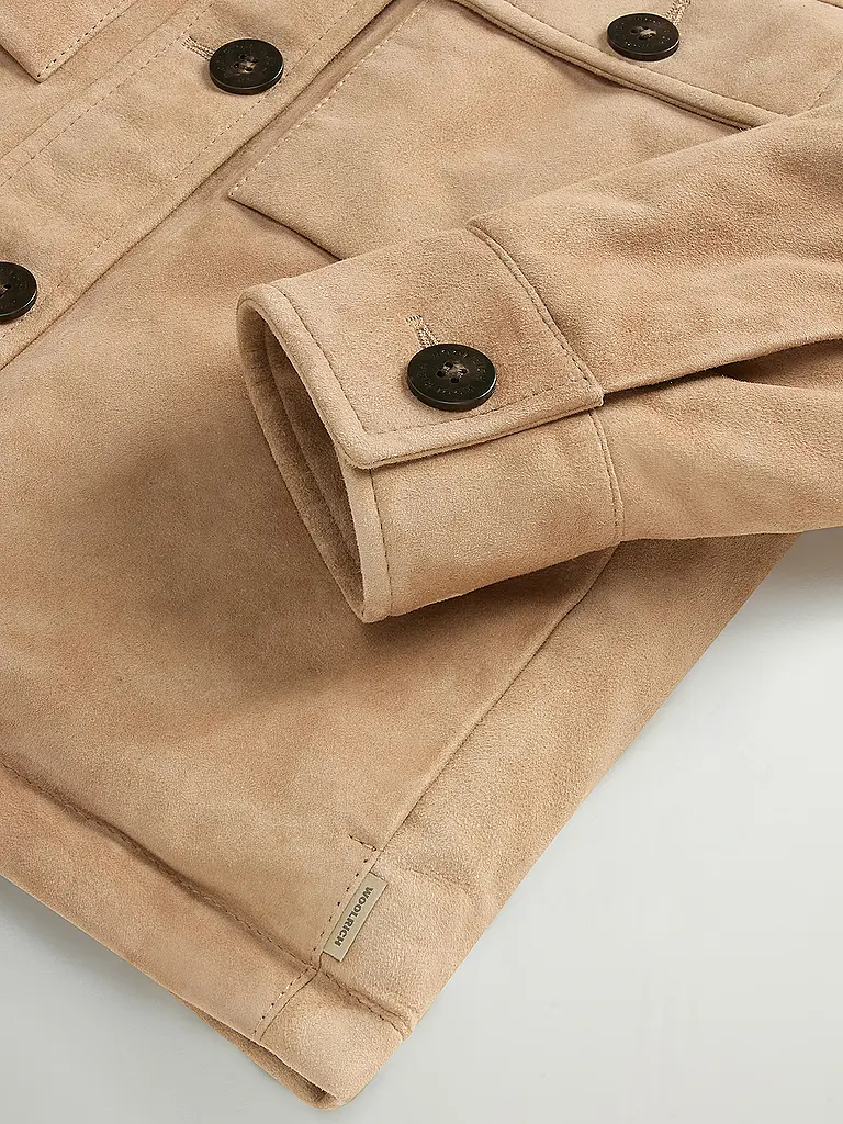 WOOLRICH | Lederjacke AMBER | beige