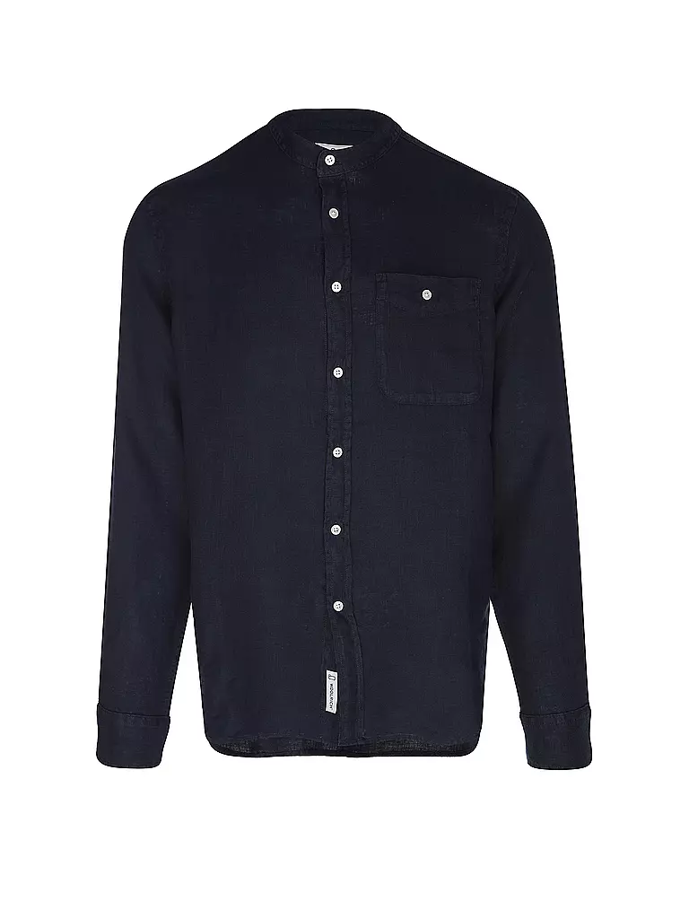 WOOLRICH | Leinenhemd Regular Fit  | dunkelblau