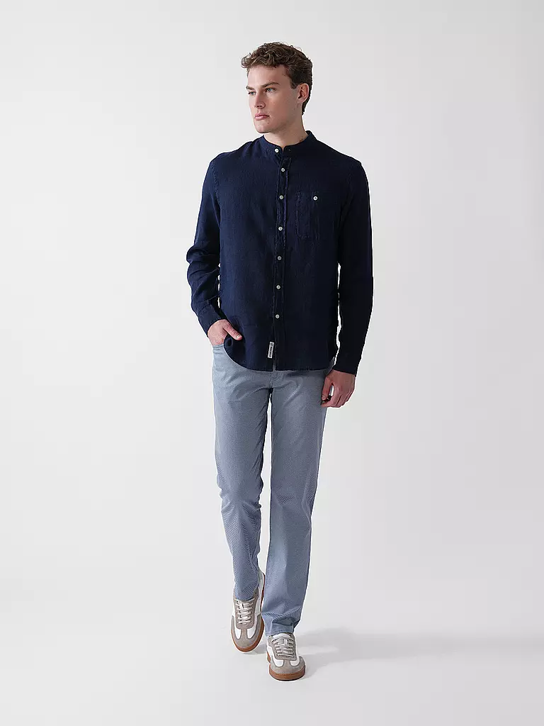 WOOLRICH | Leinenhemd Regular Fit  | dunkelblau