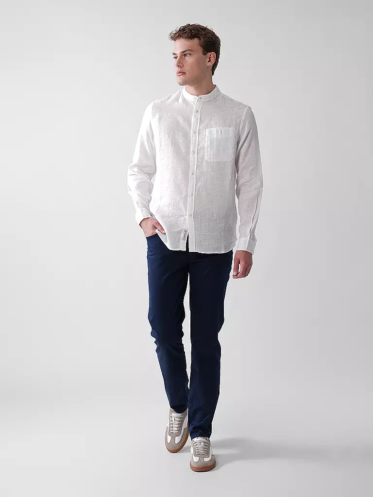 WOOLRICH | Leinenhemd Regular Fit  | weiss