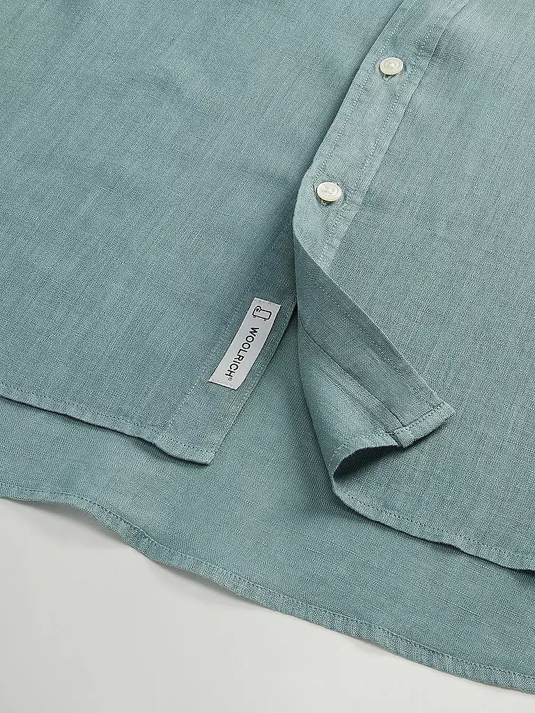 WOOLRICH | Leinenhemd Regular Fit | dunkelblau