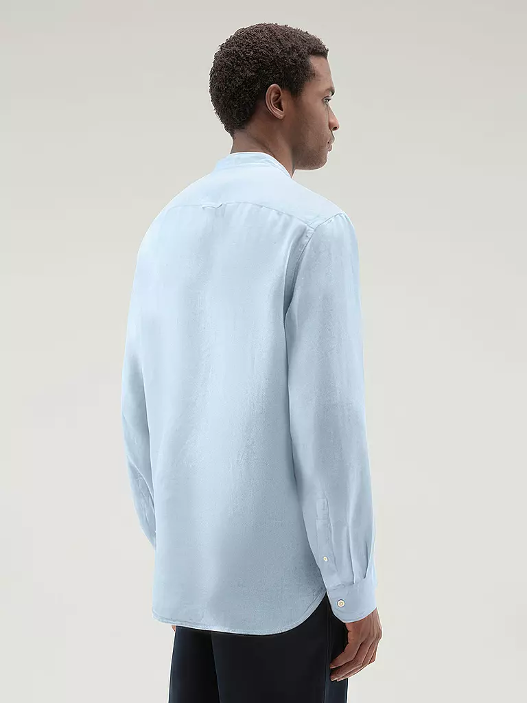 WOOLRICH | Leinenhemd Regular Fit | dunkelblau