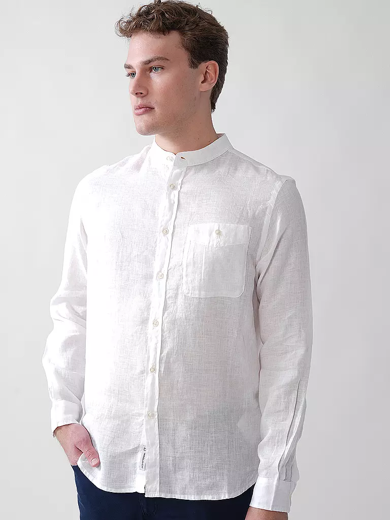 WOOLRICH | Leinenhemd Regular Fit | dunkelblau