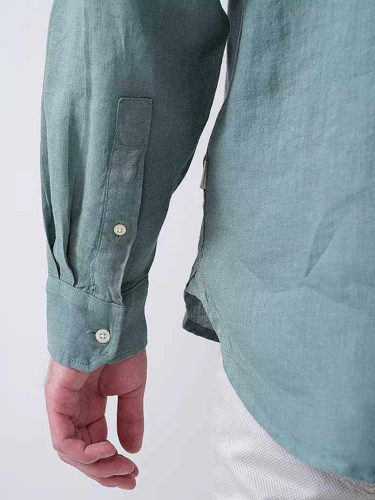 WOOLRICH | Leinenhemd Regular Fit | dunkelblau