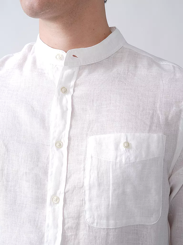 WOOLRICH | Leinenhemd Regular Fit | dunkelblau