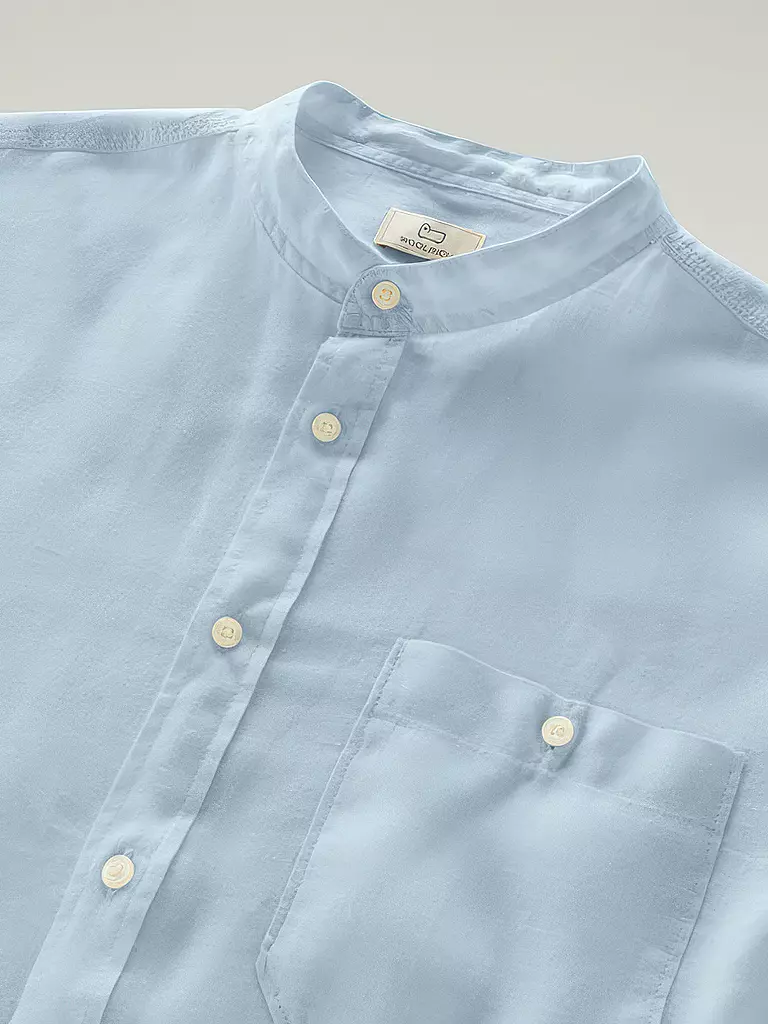 WOOLRICH | Leinenhemd Regular Fit | dunkelblau