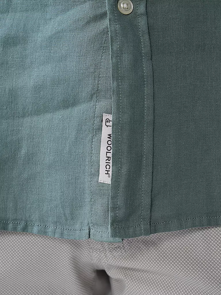 WOOLRICH | Leinenhemd Regular Fit | dunkelblau