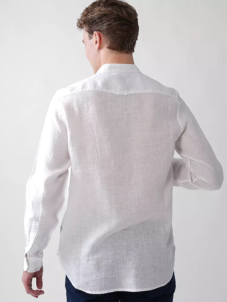 WOOLRICH | Leinenhemd Regular Fit | dunkelblau