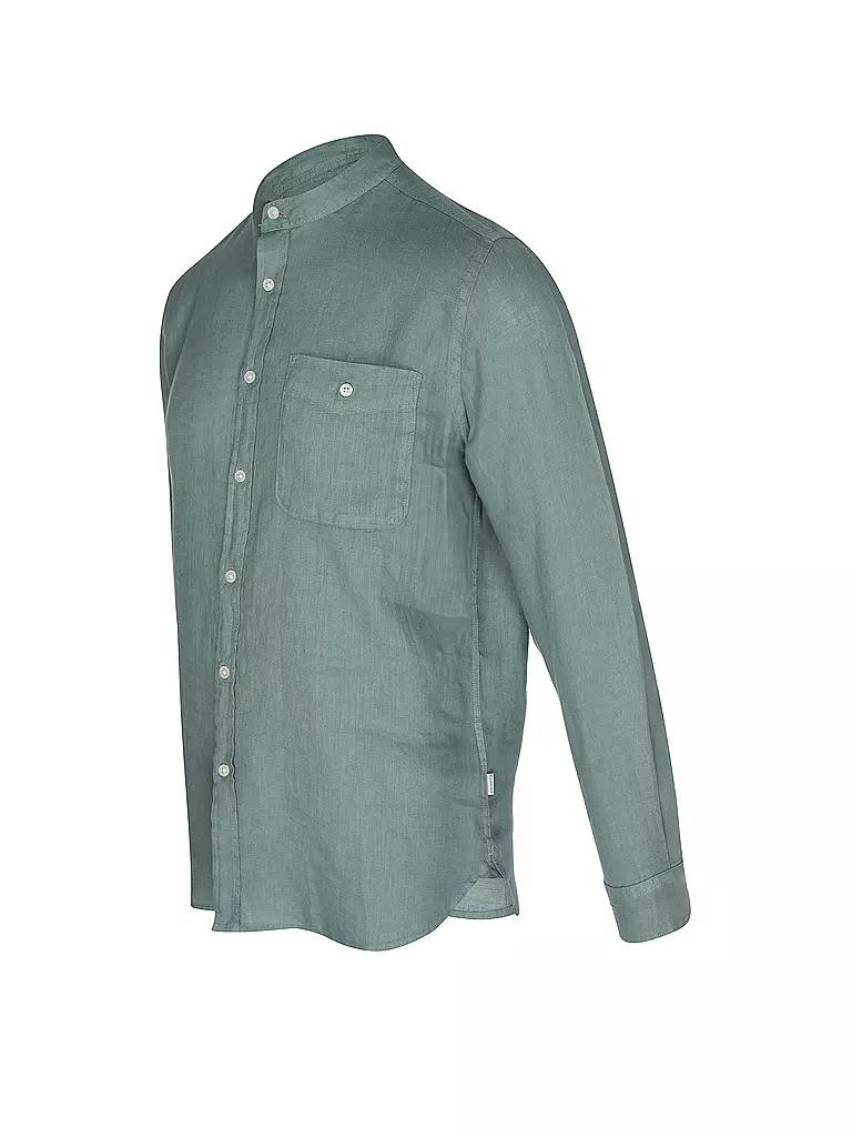WOOLRICH | Leinenhemd Regular Fit | dunkelblau