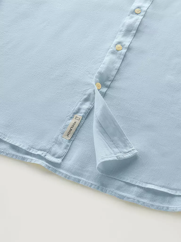 WOOLRICH | Leinenhemd Regular Fit | dunkelblau