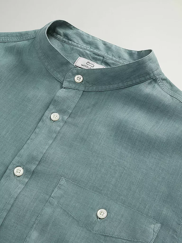 WOOLRICH | Leinenhemd Regular Fit | dunkelblau