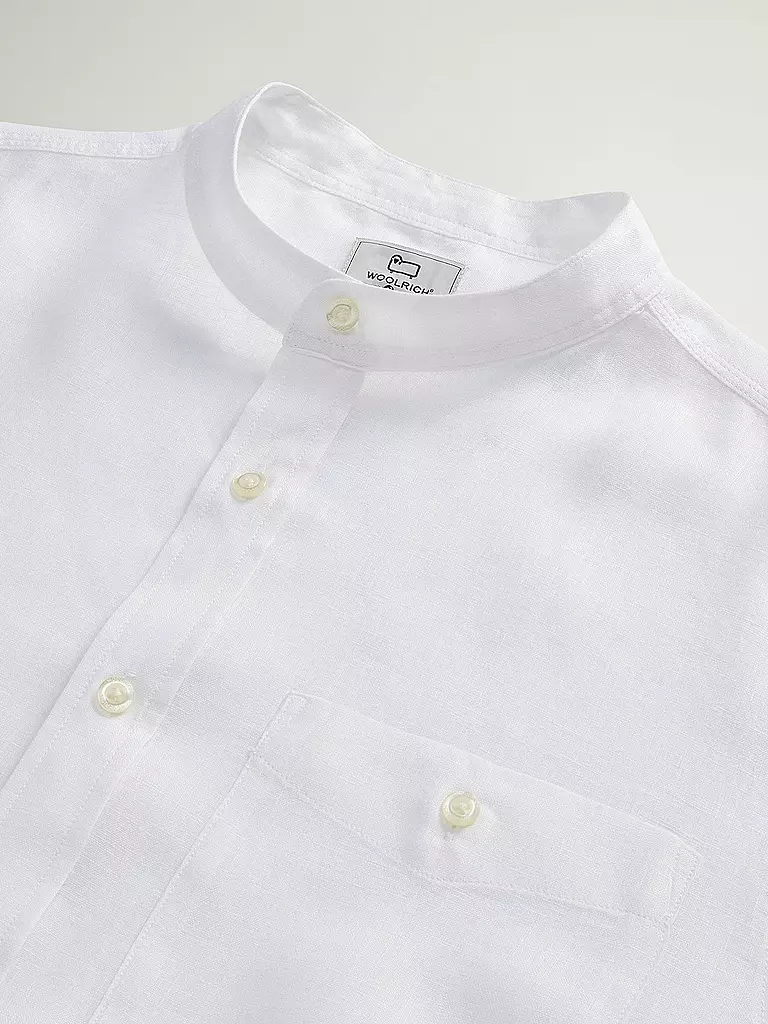 WOOLRICH | Leinenhemd Regular Fit | dunkelblau