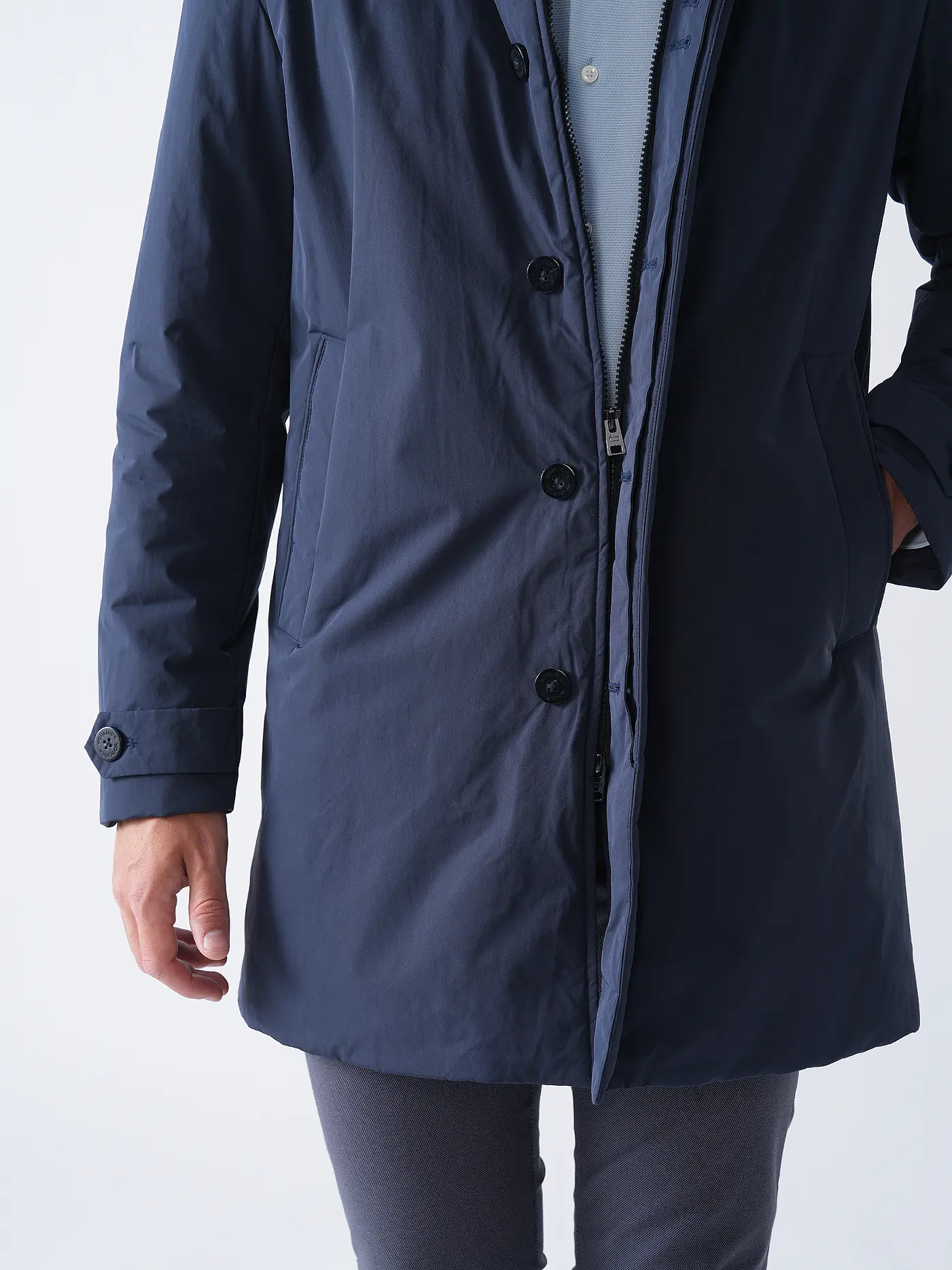 WOOLRICH | Mantel TOUCH COAT | blau