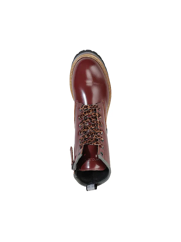 WOOLRICH | Schnürboots ABRASIVATO | dunkelrot