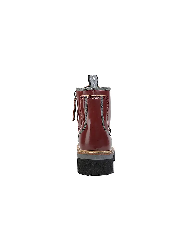 WOOLRICH | Schnürboots ABRASIVATO | dunkelrot