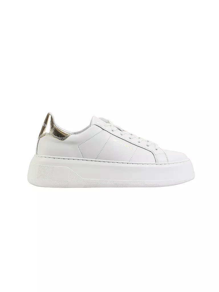 WOOLRICH | Sneaker CALF LAMINATO | weiss