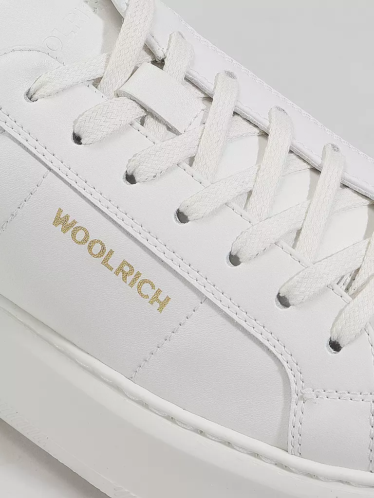 WOOLRICH | Sneaker CALF LAMINATO | weiss