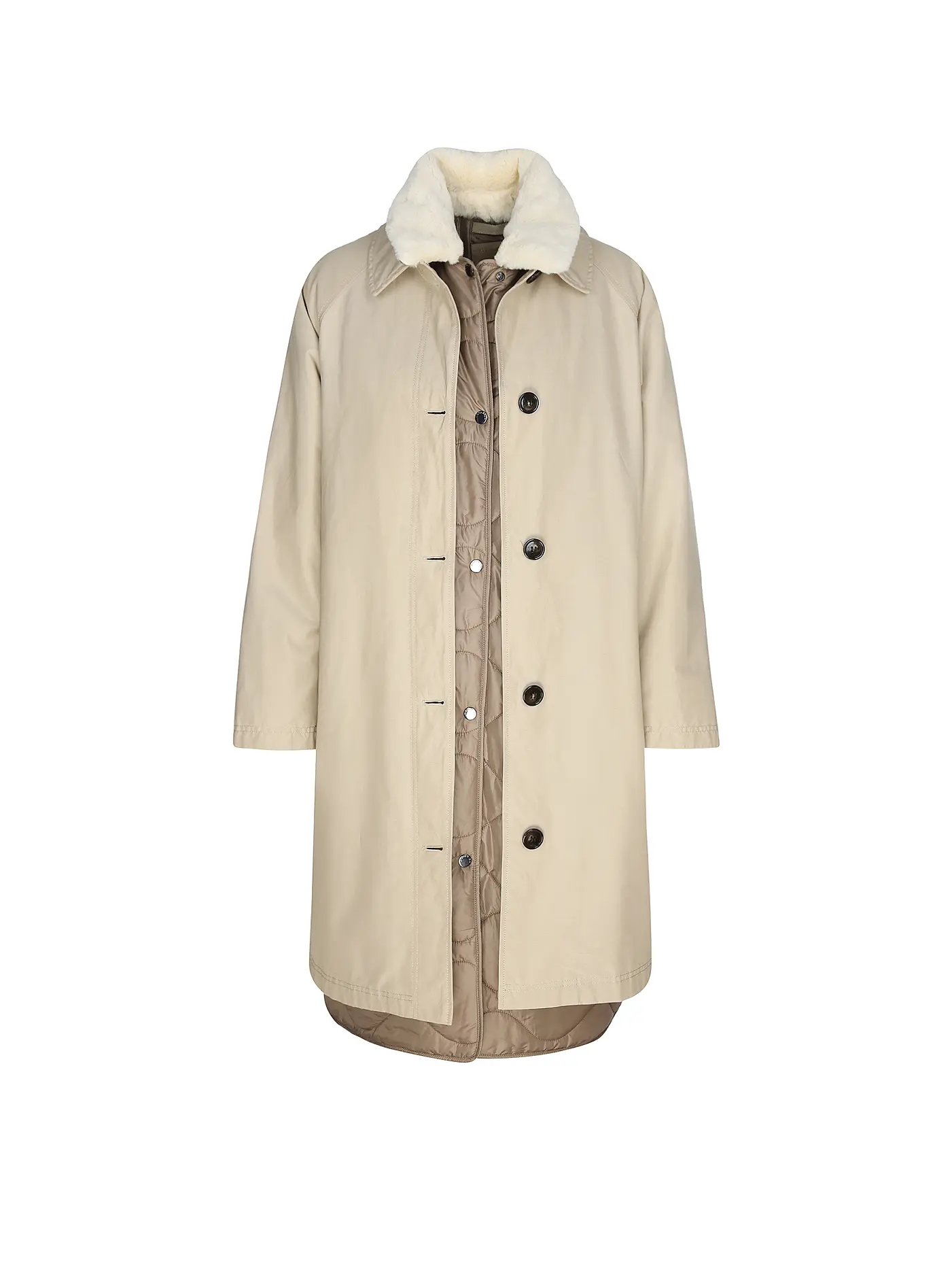 WOOLRICH | Trenchcoat ALL WEATHER COAT 3in1 | beige
