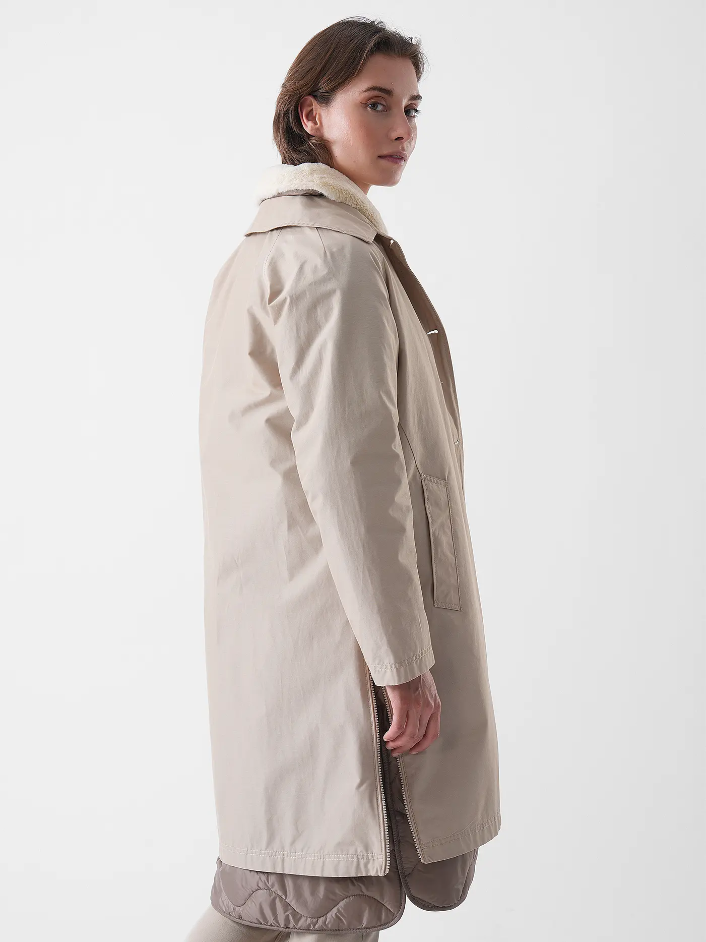 WOOLRICH | Trenchcoat ALL WEATHER COAT 3in1 | beige
