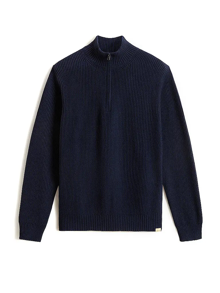 WOOLRICH | Troyer Pullover  | blau