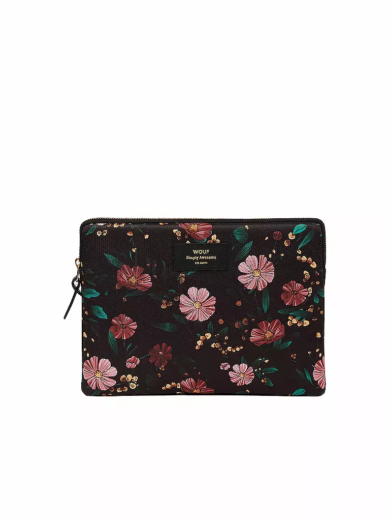 WOUF | Tablet Hülle Black Flowers | schwarz