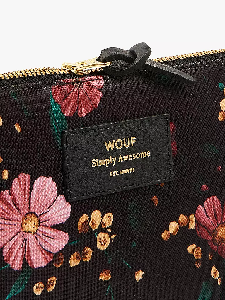 WOUF | Tasche - Pouch Large Black Flowers | schwarz