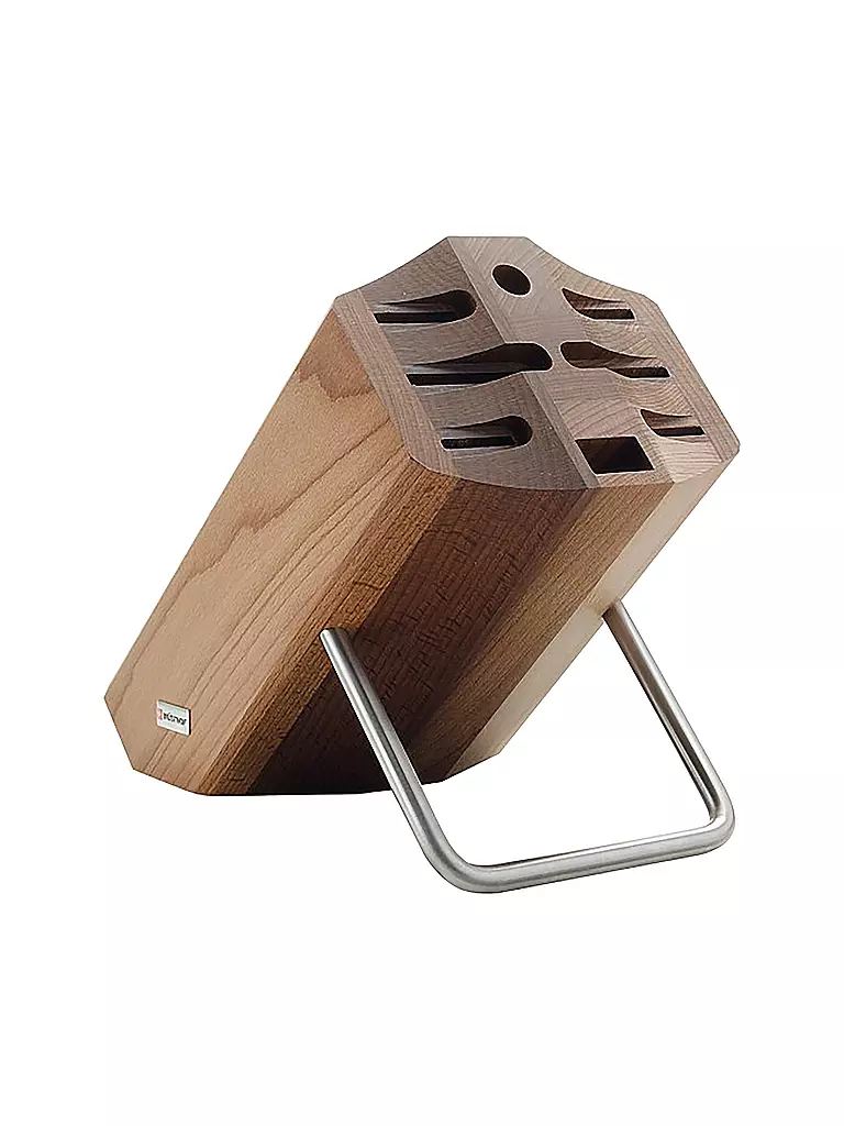 WUESTHOF | Design Messerblock für 8 Messer Thermobuche | braun